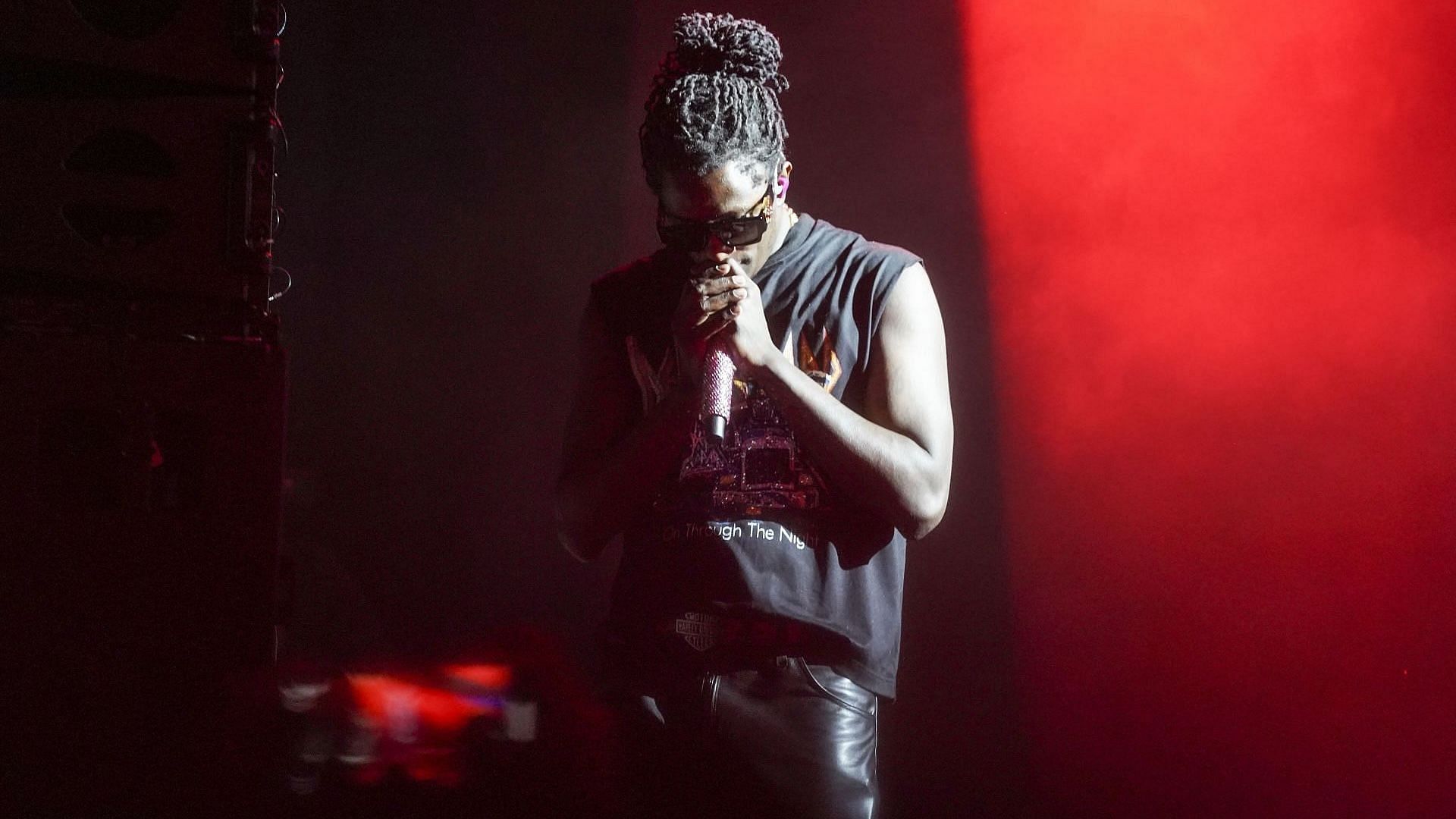 Young Thug performs onstage at 'Samsung Galaxy + Billboard' during the 2022 SXSW Conference and Festivals at Waterloo Park on March 17, 2022, in Austin, Texas. (Image via Getty/Amy E. Price)